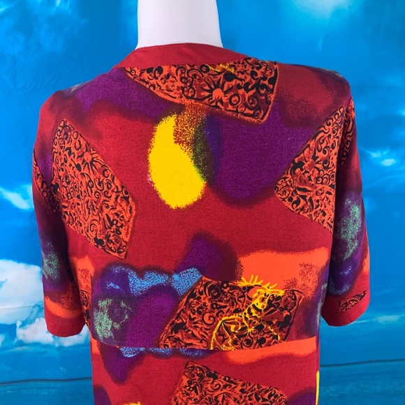 Meetu Magic African Scene Maxi Dress & Cardigan - Picture 13 of 14